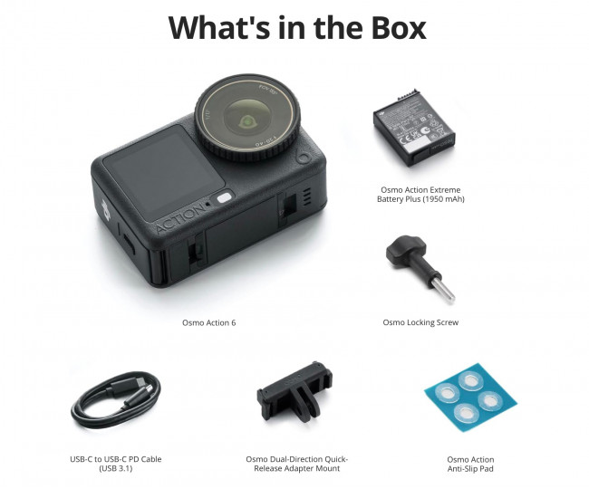 Екшн-камера DJI Osmo Action 6 (Standard Combo)